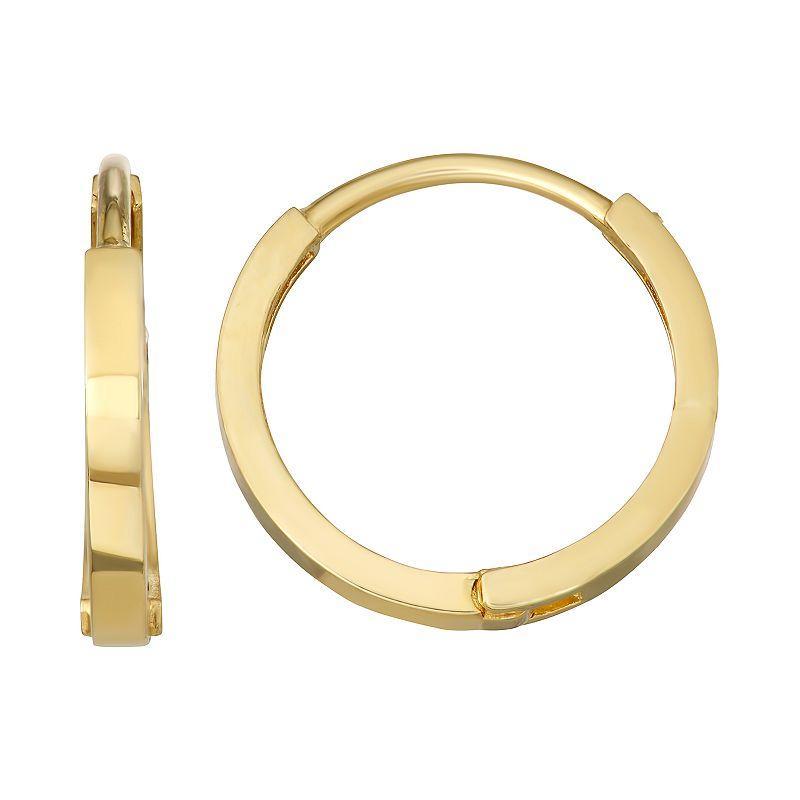 Forever 14K Hoop Earrings, Womens, Yellow Product Image