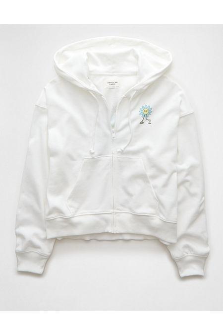 AE Fleece Zip-Up Hoodie Womens Product Image