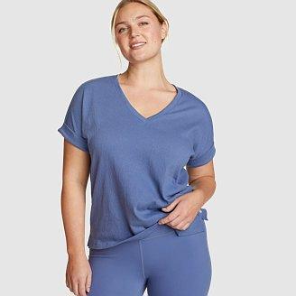 Women's Thistle Textured V-Neck T-Shirt Product Image