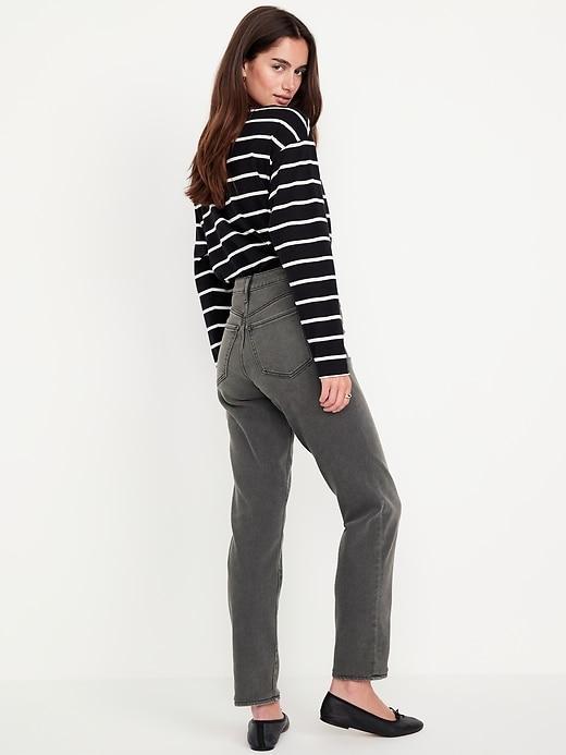 High-Waisted Built-In Warm OG Straight Jeans Product Image