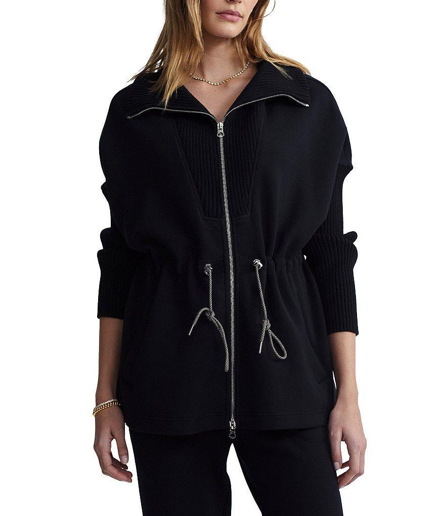 Varley Palen Longline High Neck Double End Zip Front Jacket Product Image