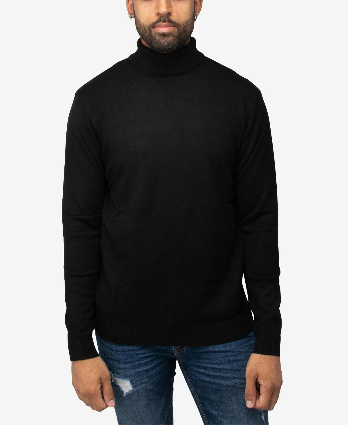 X Ray Men's Solid Turtleneck Sweater - Heather Charcoal - Size XXL  - male - Size: XXL Product Image