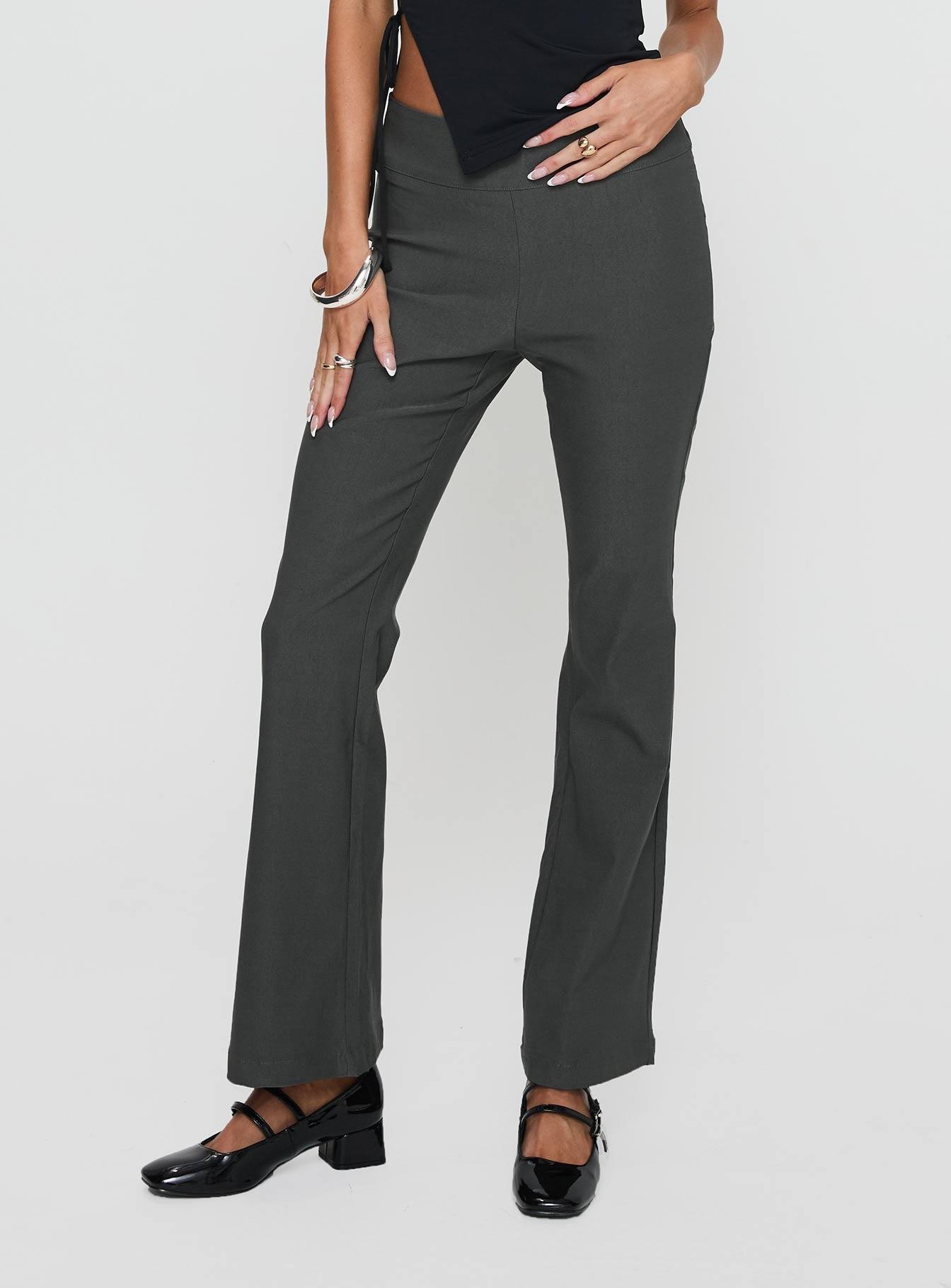 Everyday Flared Pants Slate Grey Product Image