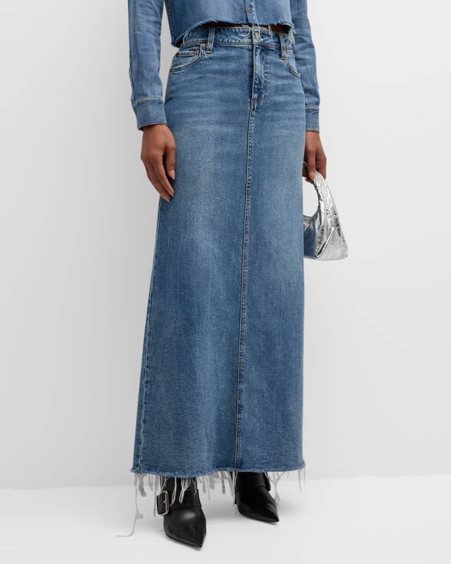 Marissa High-Rise Denim Maxi Skirt  product image