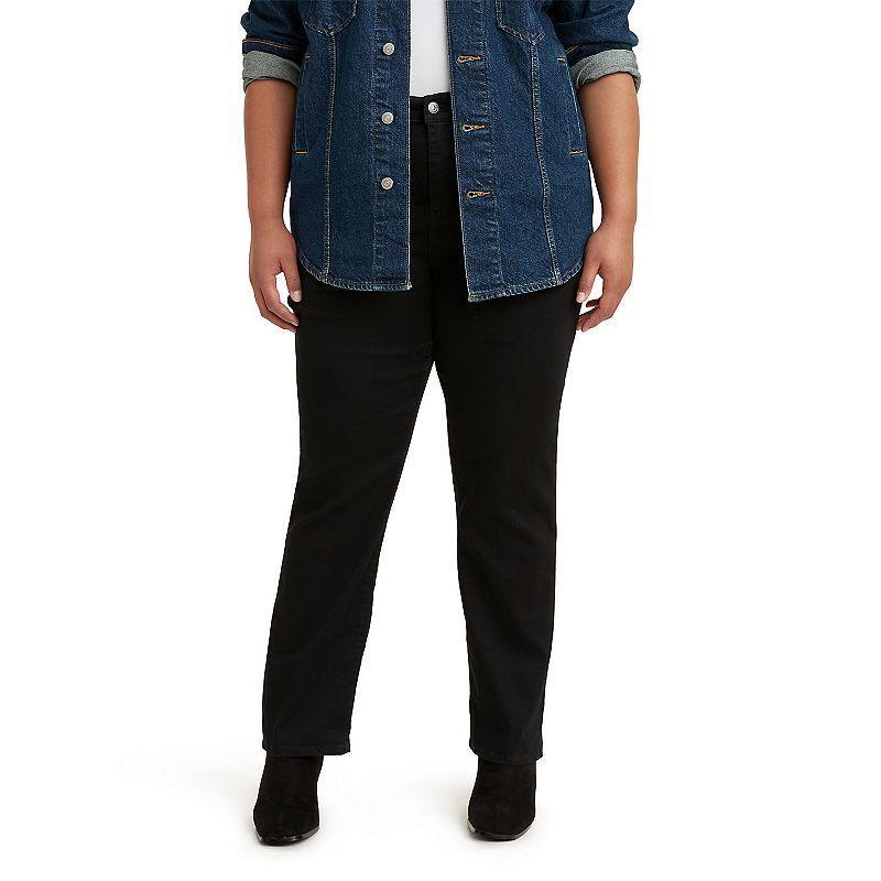 Levis Plus Size 724 High Waisted Straight Leg Denim Jeans Product Image