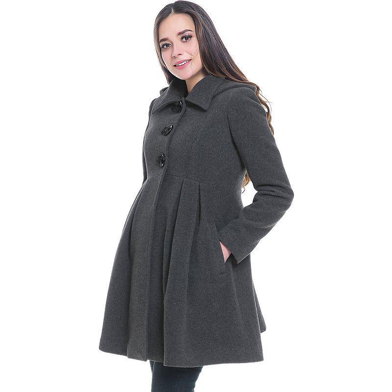 Maternity Pokkori Wool-Blend Coat, Womens Product Image