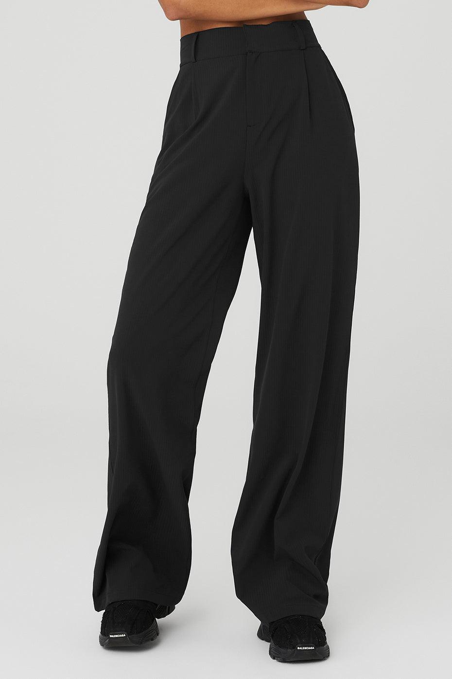 High-Waist Dreamscape Trouser (Long) - Black Female Product Image