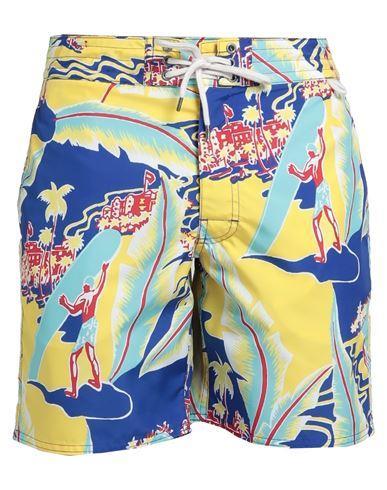 POLO RALPH LAUREN Man Swim Trunks Yellow Size 30 Polyester Product Image