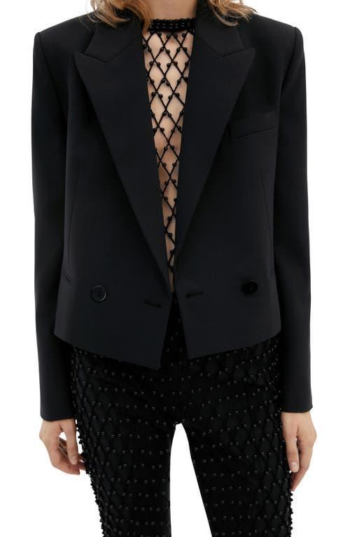 MANGO Double Breasted Crop Blazer Product Image