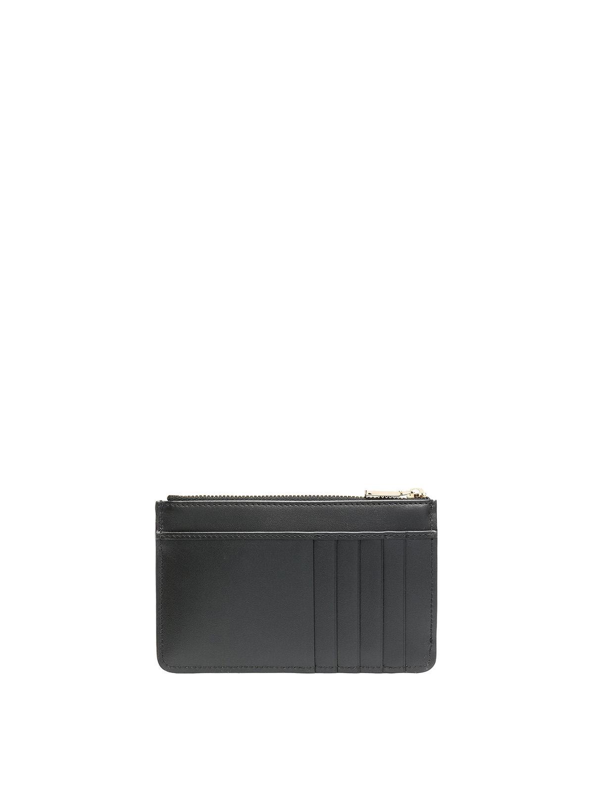 DOLCE & GABBANA Leather Credit Card Holder In Negro Product Image