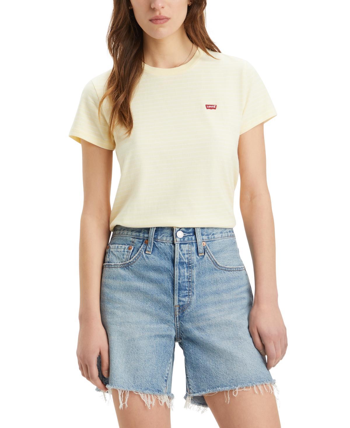 Levis Womens The Perfect Crewneck Cotton T-Shirt Product Image