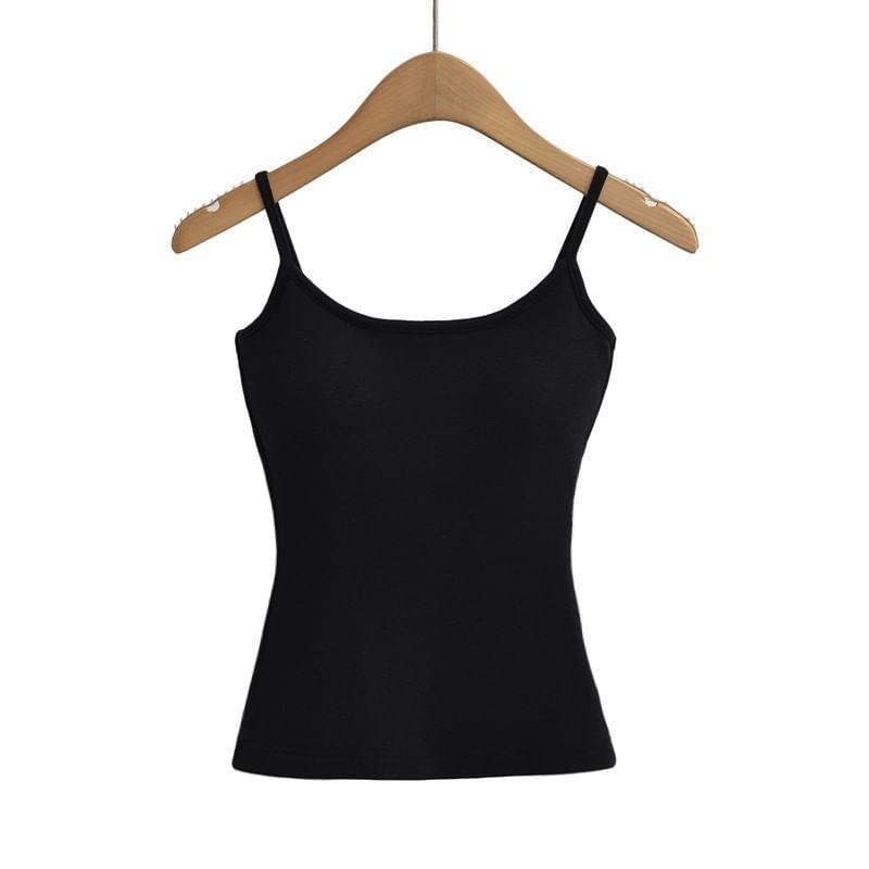 Plain Padded Slim-Fit Cami Top Product Image