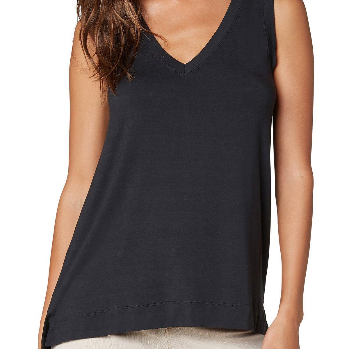 Sleeveless V Neck Knit Tee product image