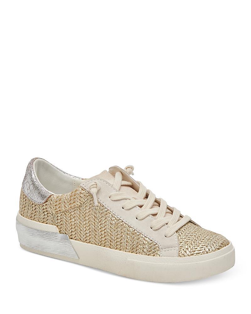 Zina Sneaker In White/tan Leather Product Image