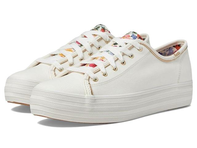 Keds Keds X Rifle Paper Triple Kick Blossom (White Women's Shoes Product Image