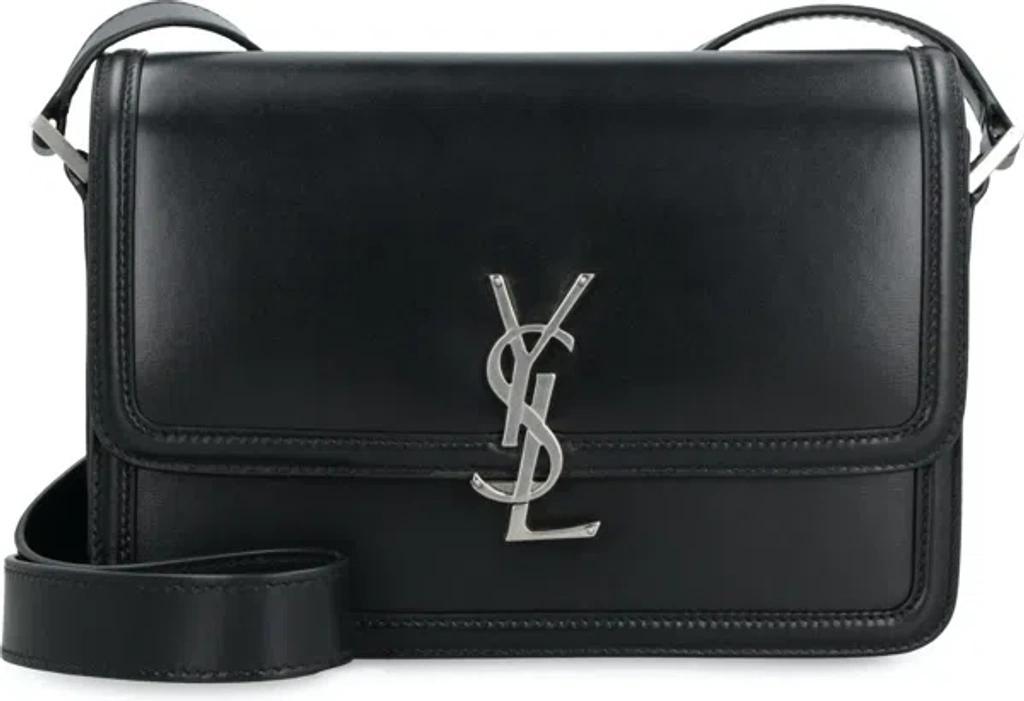 Men's Solferino Logo Plaque Shoulder Bag In Nero Product Image