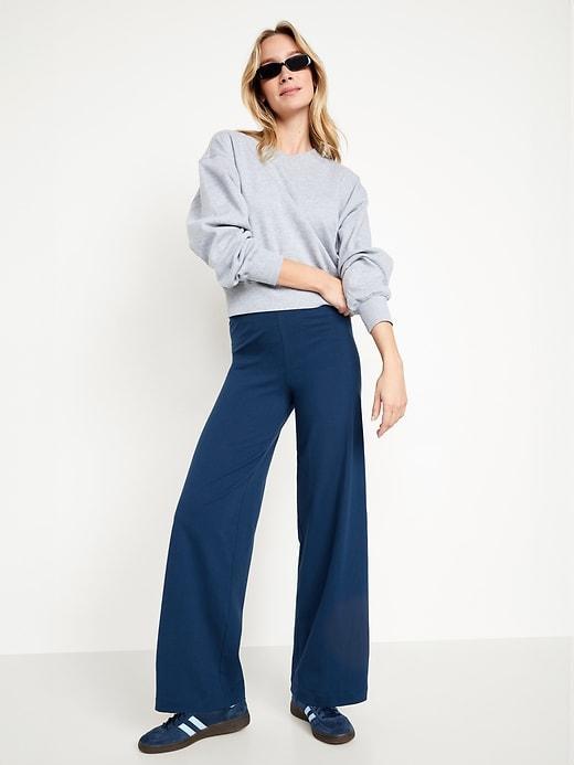 High-Waisted Wide-Leg Leggings Product Image