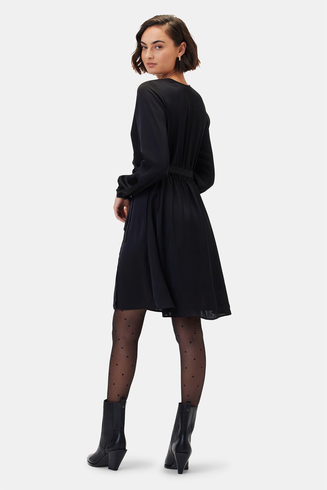 Ivy Long Sleeve Dress - Black - ReAmour Product Image