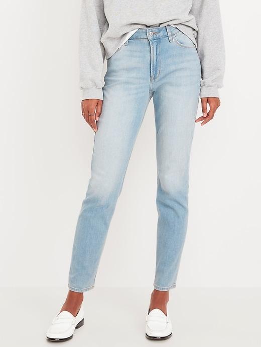 High-Waisted Wow Straight Jeans for Women Product Image