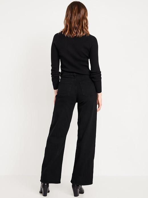 High-Waisted Wow Wide-Leg Jeans Product Image