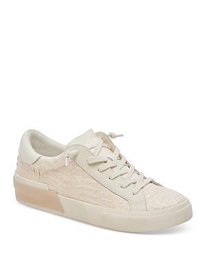 Zina Sneaker In White/tan Leather Product Image