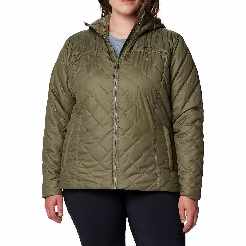 Plus Size Columbia Copper Crest II Hooded Jacket, Womens Dark Grey Product Image