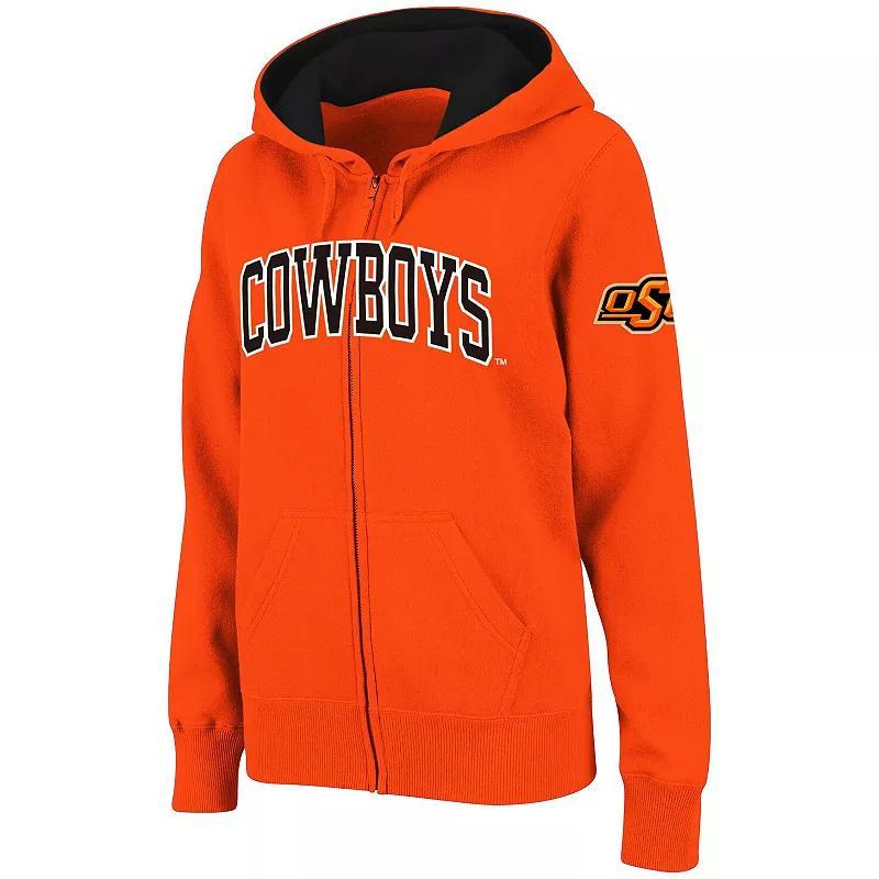 Womens Stadium Athletic Oklahoma State Cowboys Arched Name Full-Zip Hoodie Product Image