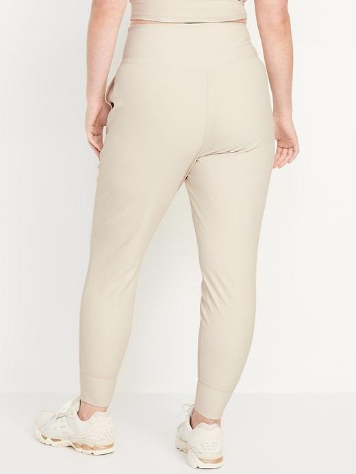 High-Waisted PowerSoft Ribbed 7/8 Joggers Product Image