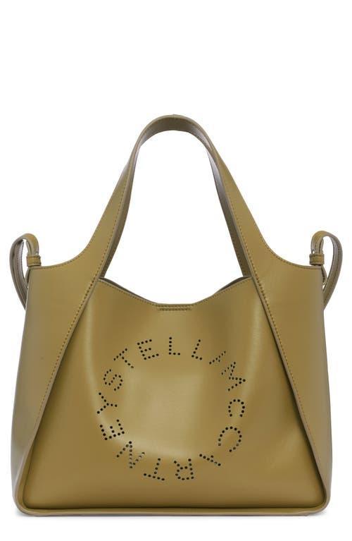 Stella McCartney Perforated Logo Faux Leather Satchel Product Image