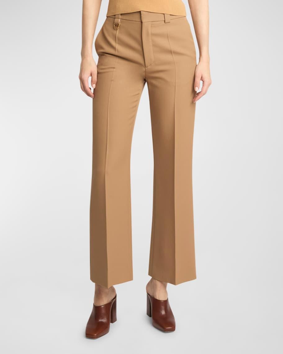 Mid-Rise Impact Wool Straight-Leg Ankle Trousers product image