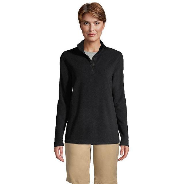 Womens Lands End Lightweight Fleece Quarter Zip Pullover Product Image