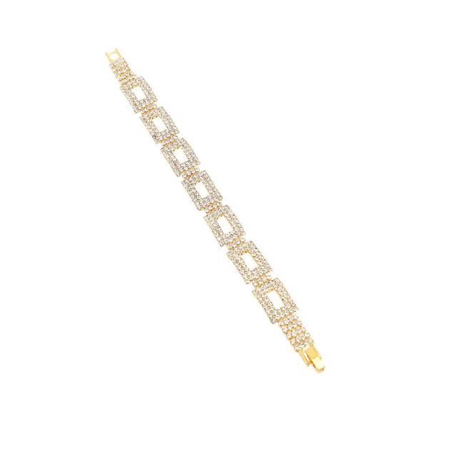 Sohi Womens Geometric Tennis Bracelet Product Image