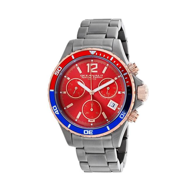 Oceanaut Mens Baltica Special Edition Red Dial Watch - OC0534 - Red Product Image