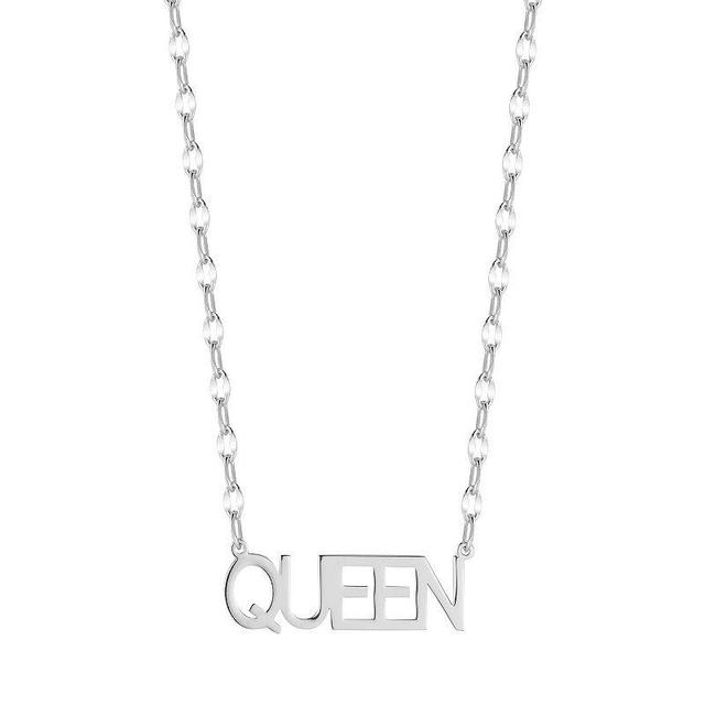 Sunkissed Sterling 14k Gold Over Silver Queen Necklace, Womens, Silver Tone Product Image