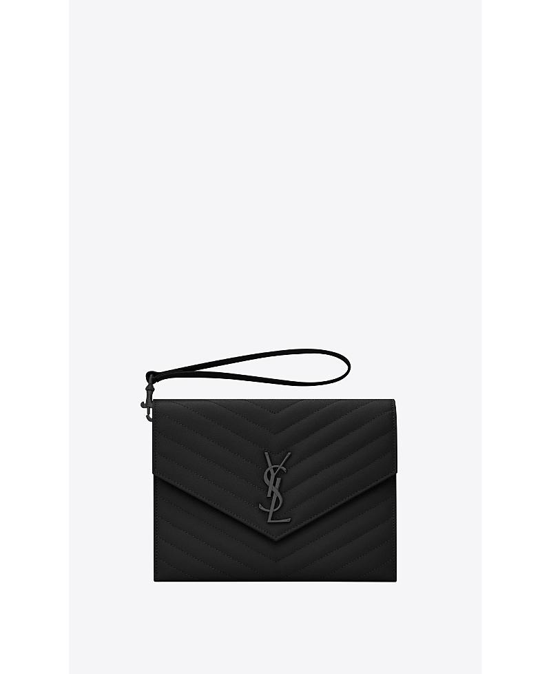 Saint Laurent Cassandre Matelasse Flap Pouch Product Image