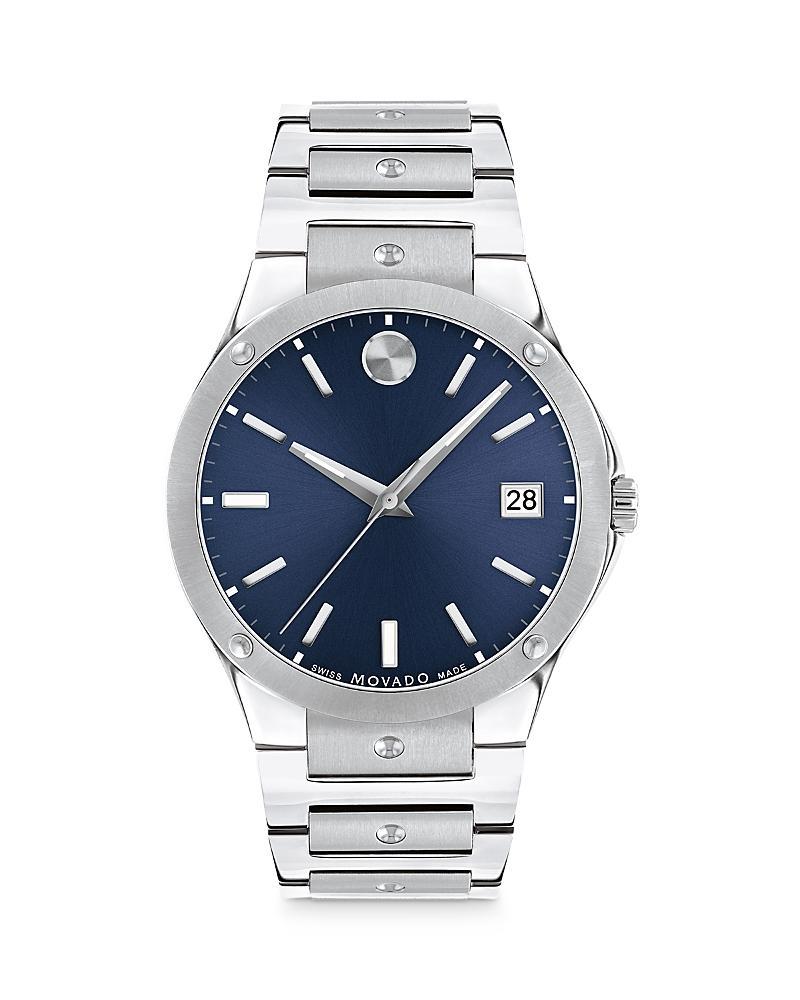 Men's Movado SE Two-Tone PVD Watch with Grey Dial (Model: 607514) Product Image