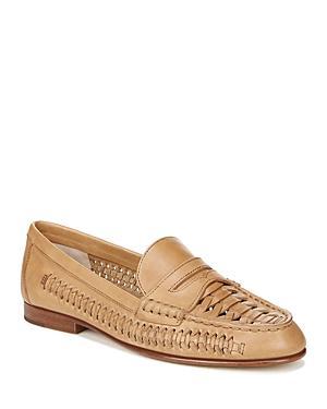 Woven Leather Penny Loafers Product Image