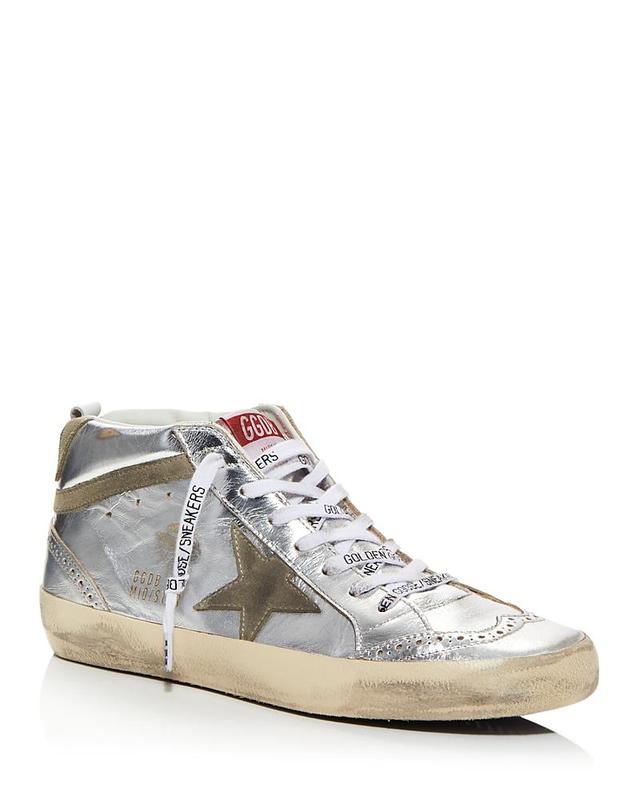 Golden Goose Womens Mid Star Mid Top Sneakers Product Image