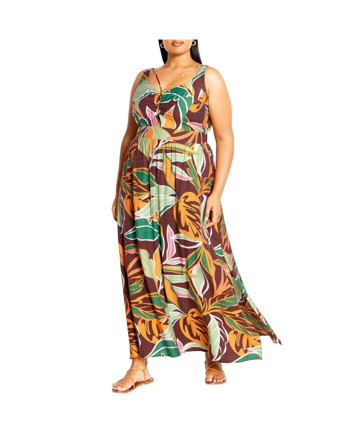 City Chic Womens Iman Print Dress Product Image