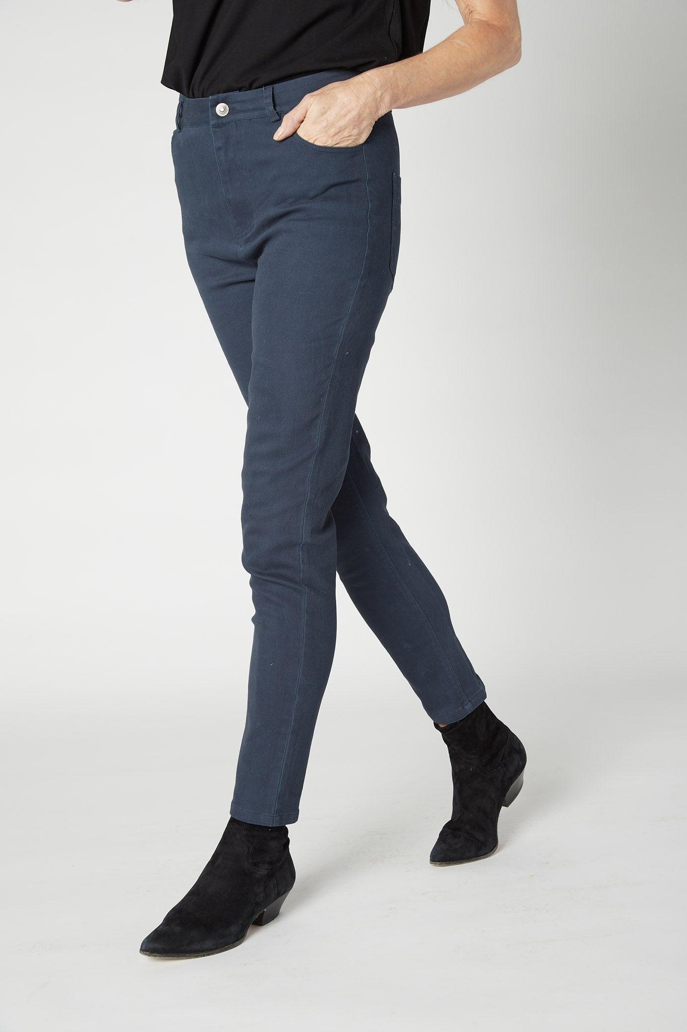 The Iconic Fitted Denim Pants Product Image