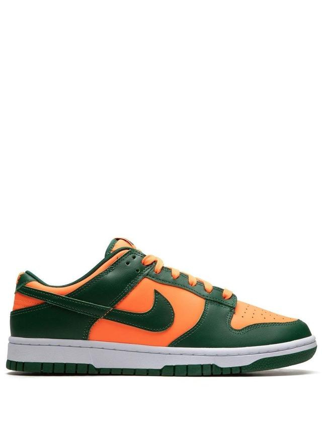 NIKE Dunk Low "miami Hurricanes" Sneakers In Green Product Image