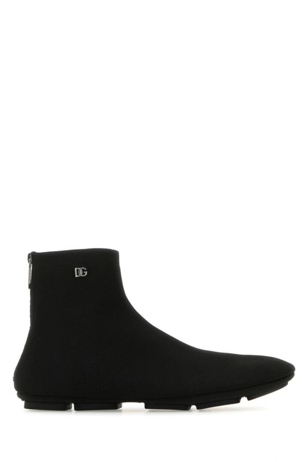 Black Fabric Ankle Boots product image