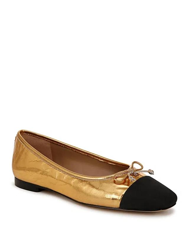 SAM EDELMAN Women's Marley Cap-toe Ballet Flats In Brown Product Image