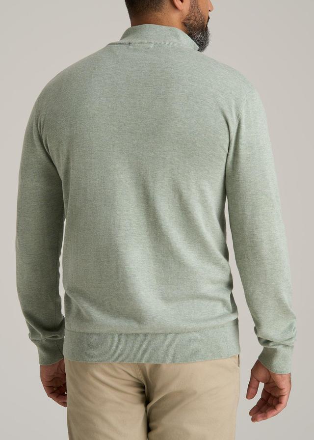 Everyday Quarter-Zip Tall Men's Sweater in Seagrass Male Product Image