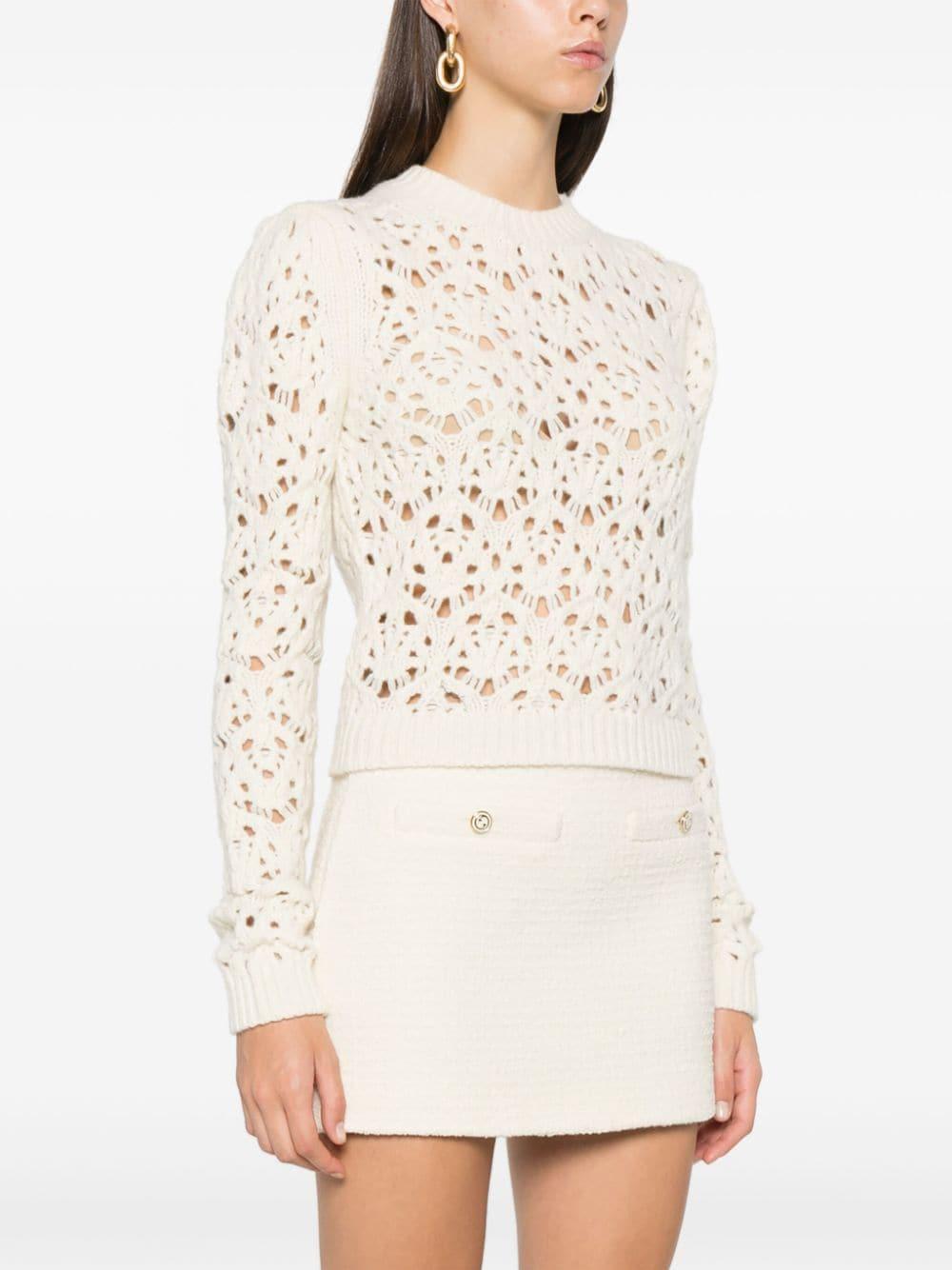 Wool Knit Jumper In Neutrals Product Image