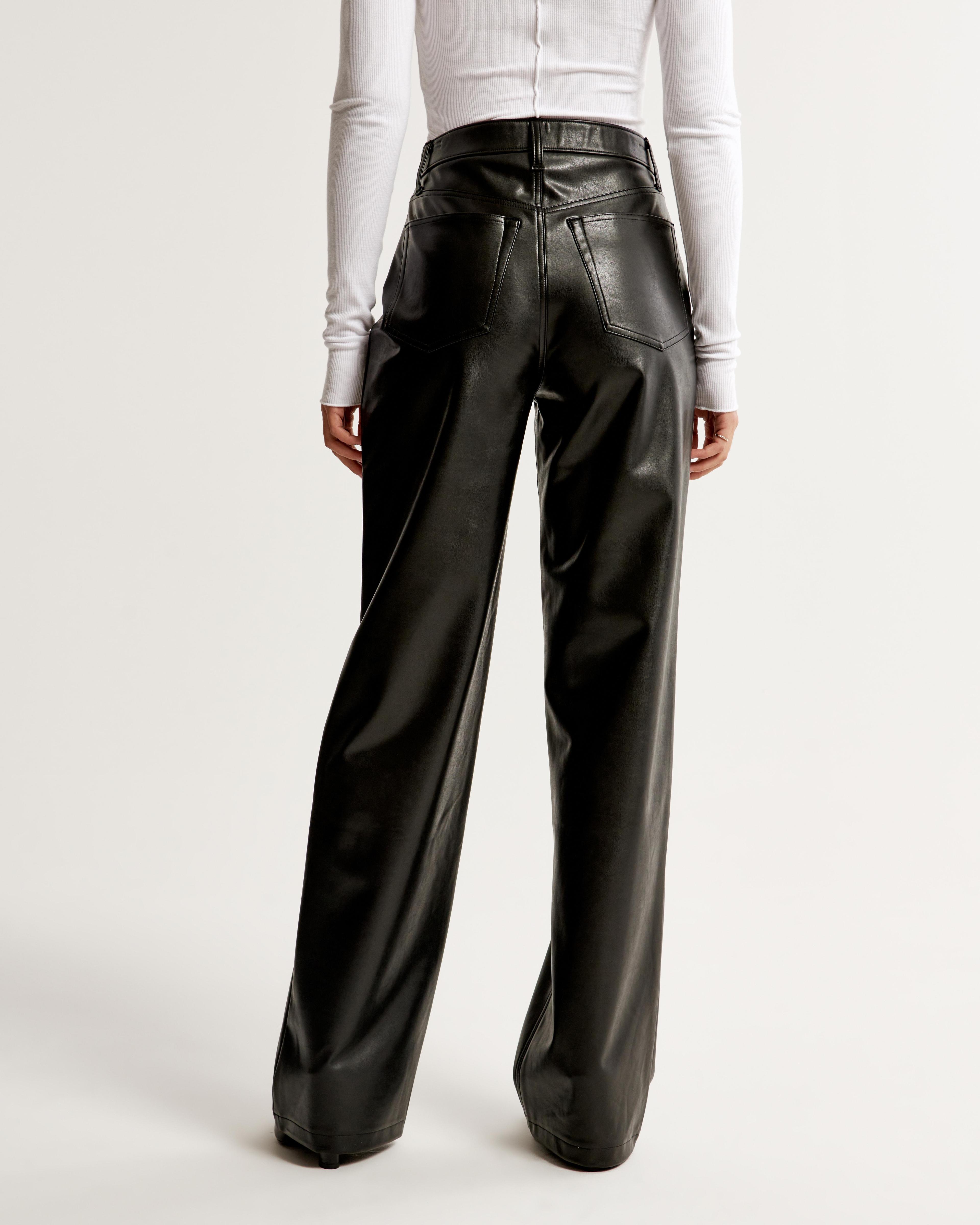 Vegan Leather High Rise Loose Pant Product Image