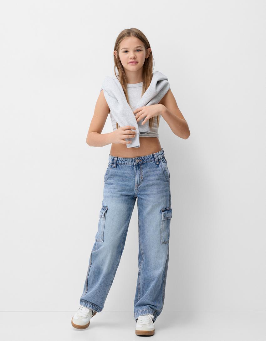 Straight-fit cargo jeans Product Image