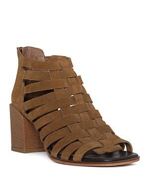 Donald Pliner Womens Woven Zip High Heel Sandals Product Image