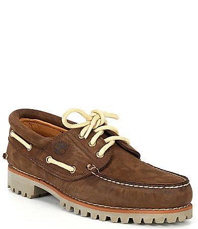 Timberland Mens Classic 3-Eye Lug Handsewn Boat Shoes Product Image