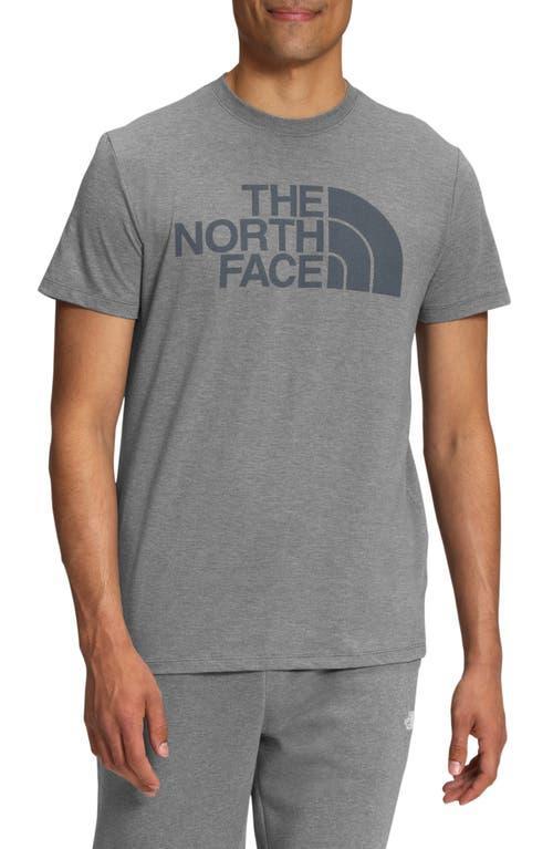 The North Face Short Sleeve Half Dome Tri-Blend Tee (Clay Red Heather) Men's T Shirt Product Image